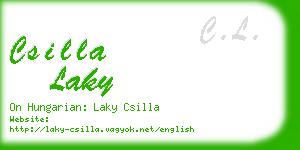 csilla laky business card